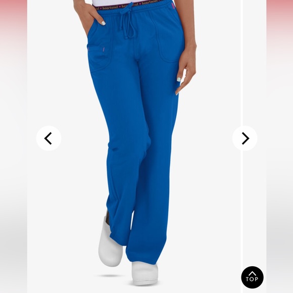 Heartsoul Royal Blue scrubs set, like new!!!! - Picture 2 of 5